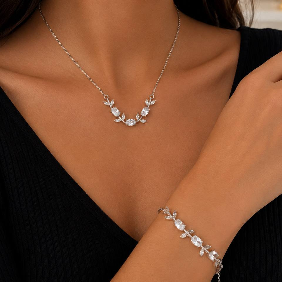Collier et gourmette tulip