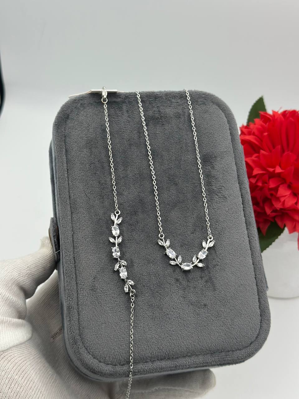 Collier et gourmette tulip