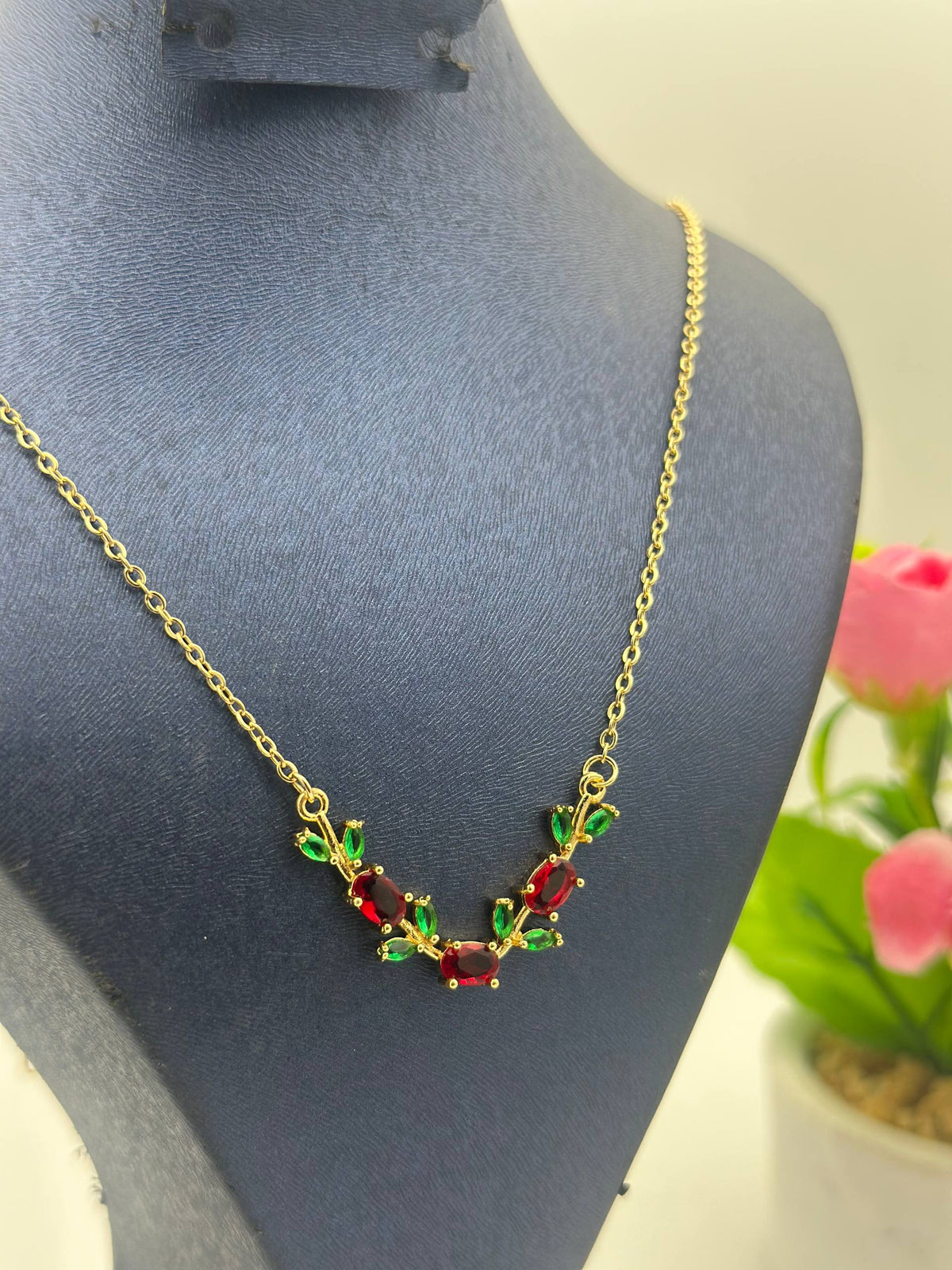 Collier et gourmette tulip