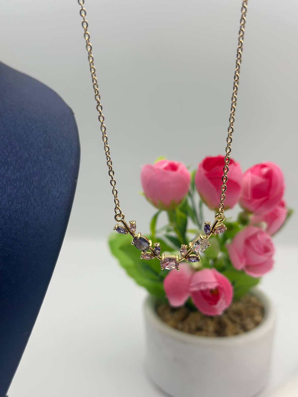 Collier et gourmette tulip