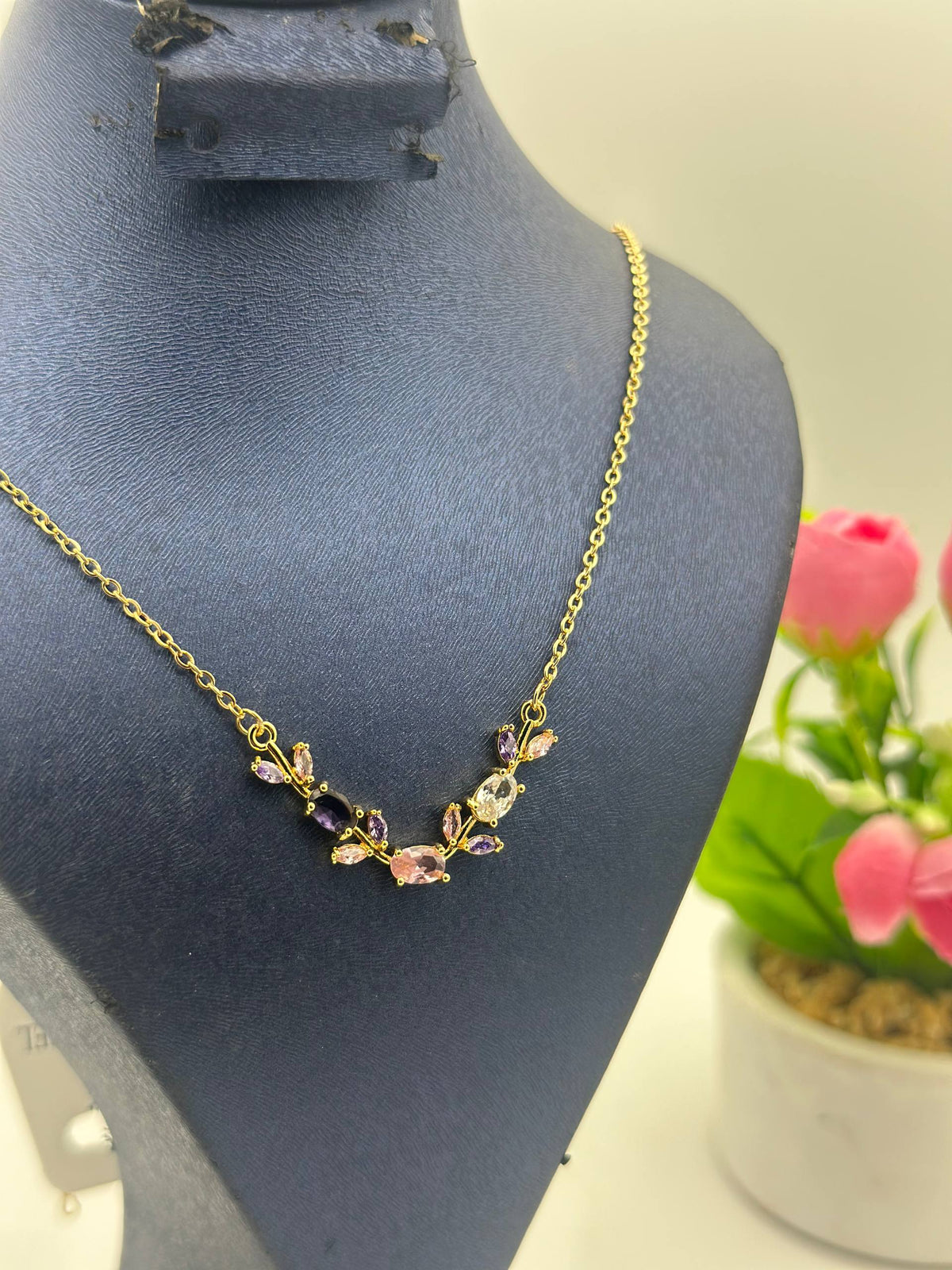 Collier et gourmette tulip