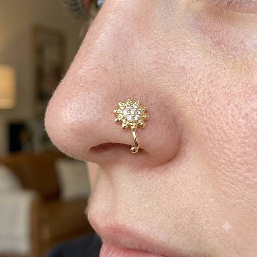 FAUX PERCING POUR NEZ 👃ET OREILLE 👂
