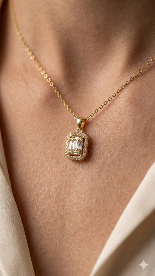 Collier  et bague ÉMERAUDE