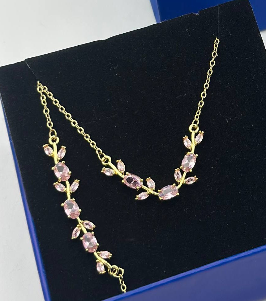 Collier et gourmette tulip